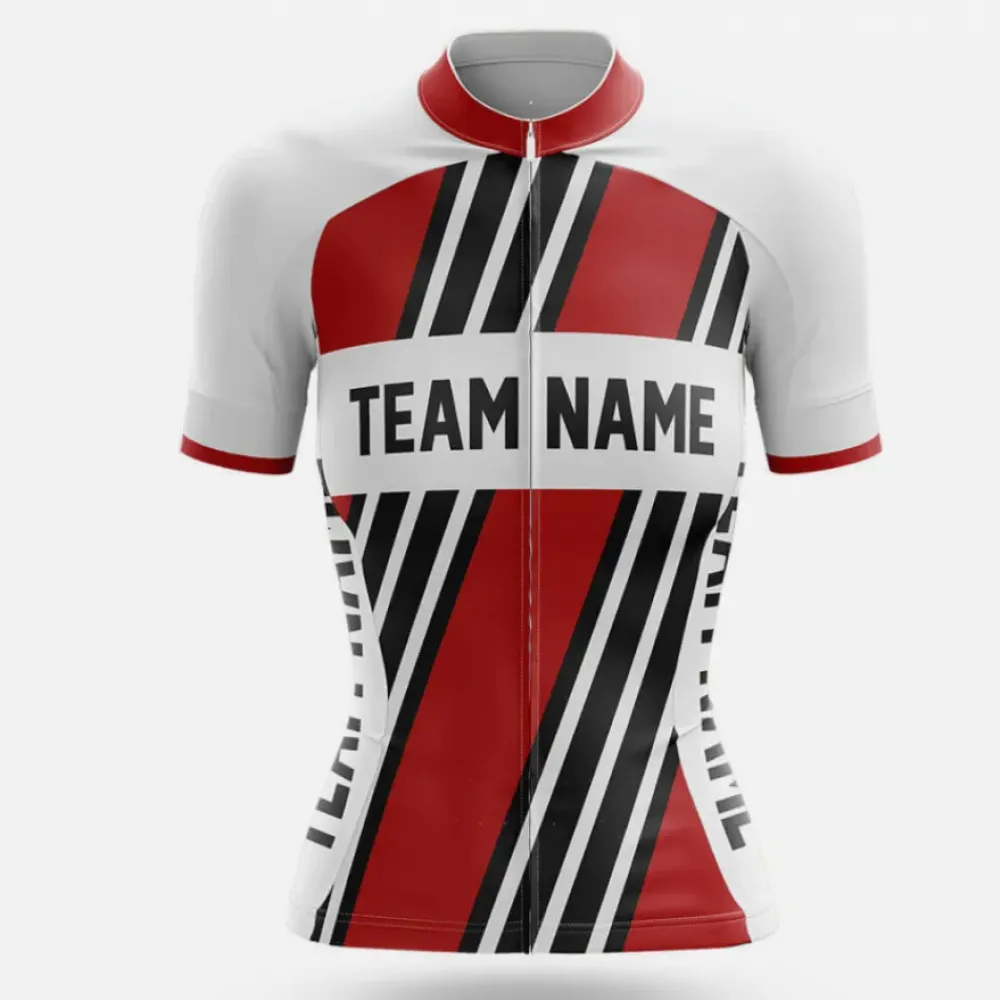 Custom Team Name M5 Striped Red/White/Black