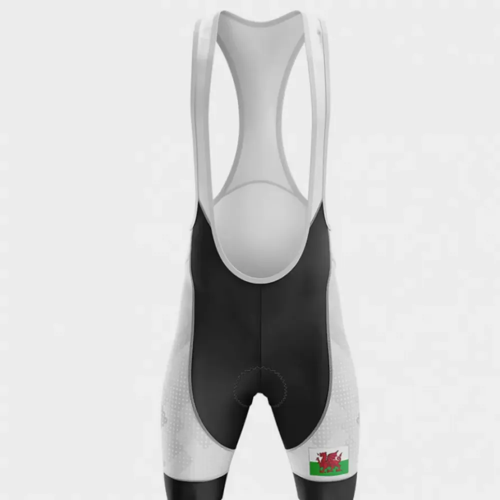 Wales Cycling Bibs Ver.2 Breathable White/Black/Grey