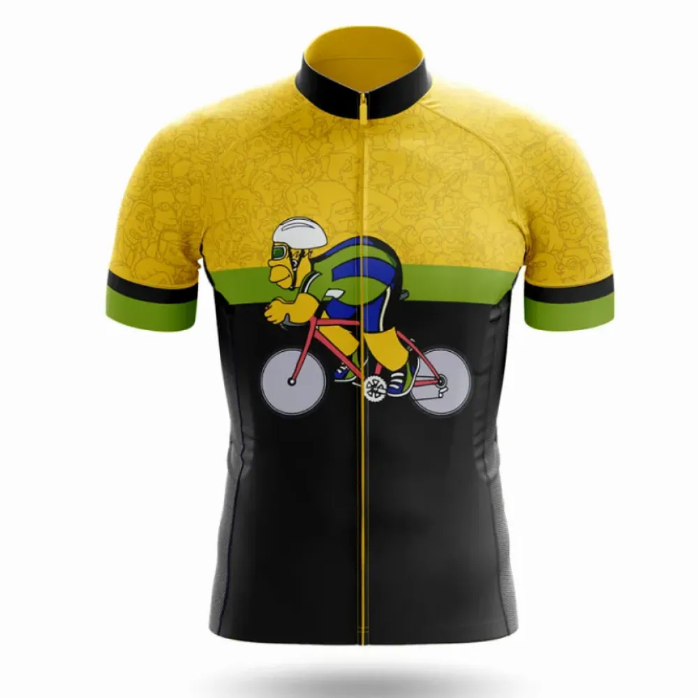 Cartoon Cycling Jersey Yellow/Green/Black