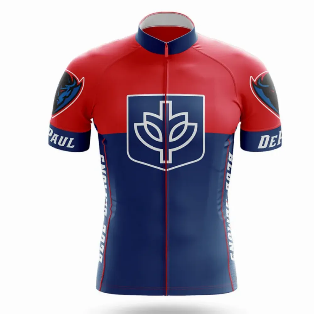 DePaul University Cycling Jersey Modern Navy/Red/Blue