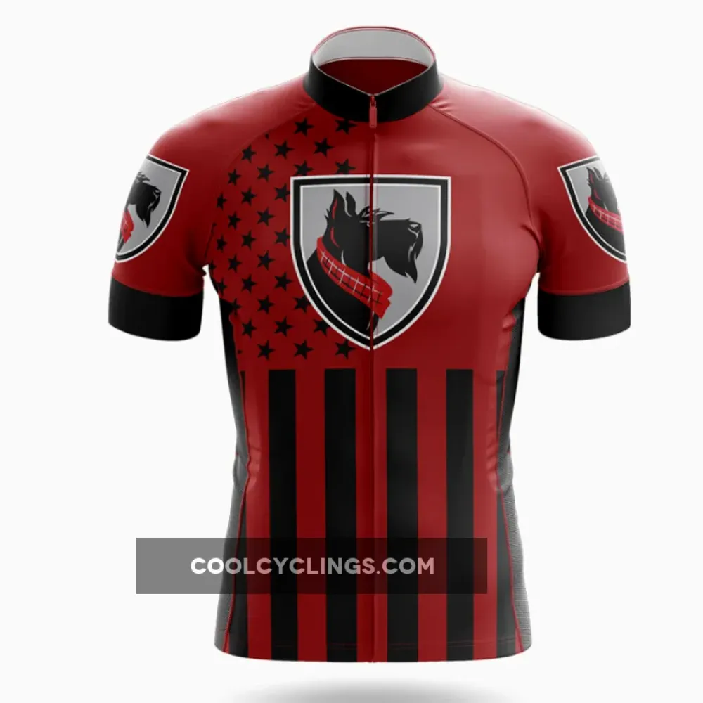 Carnegie Mellon University Cycling Jersey American Flag Red/Black/White