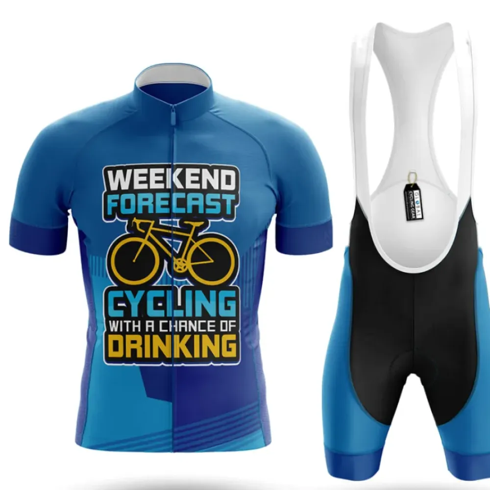 Cycling Weekend Forecast Cycling Kit Blue/White/Grey