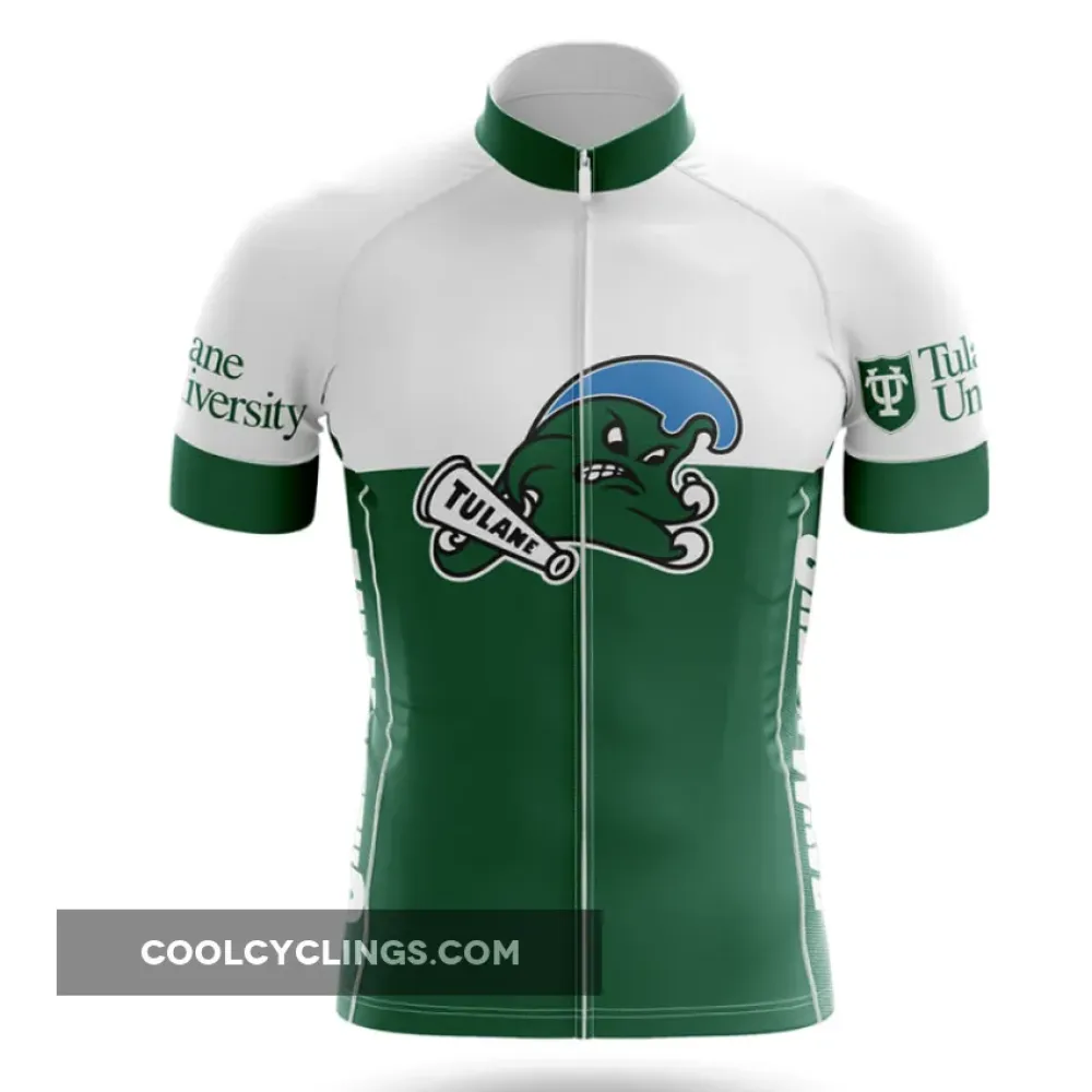 Tulane University Cycling Jersey Unique Design Green/White/Black