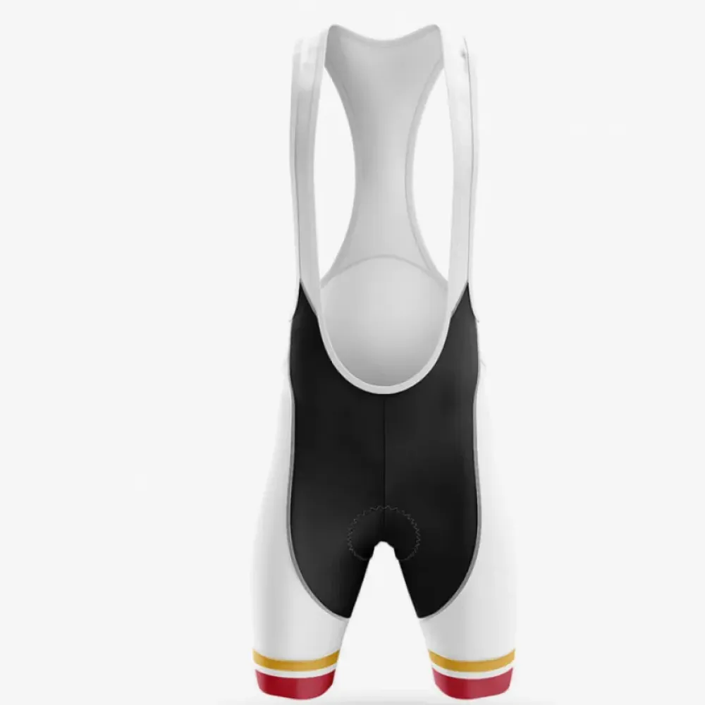 Bicycle King Bibs Breathable White/Black/Gold