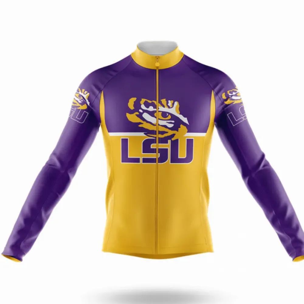 LSU Tigers Eye Cycling Jersey Purple/Gold/White