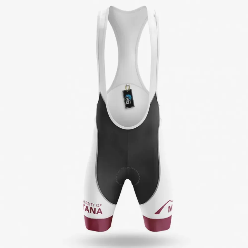University of Montana Cycling Bibs Ver.2 Comfortable White/Maroon/Black