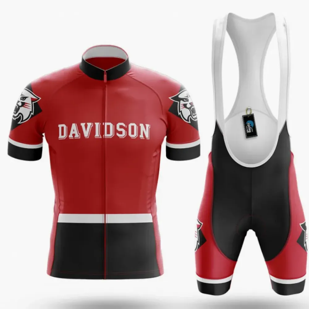 Davidson Wildcats Cycling Kit Red/Black/White