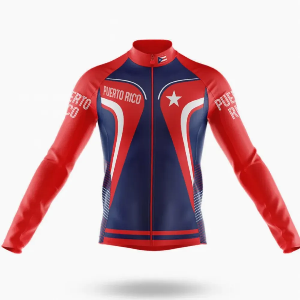 Puerto Rico S5 Cycling Jersey Navy/Red/White