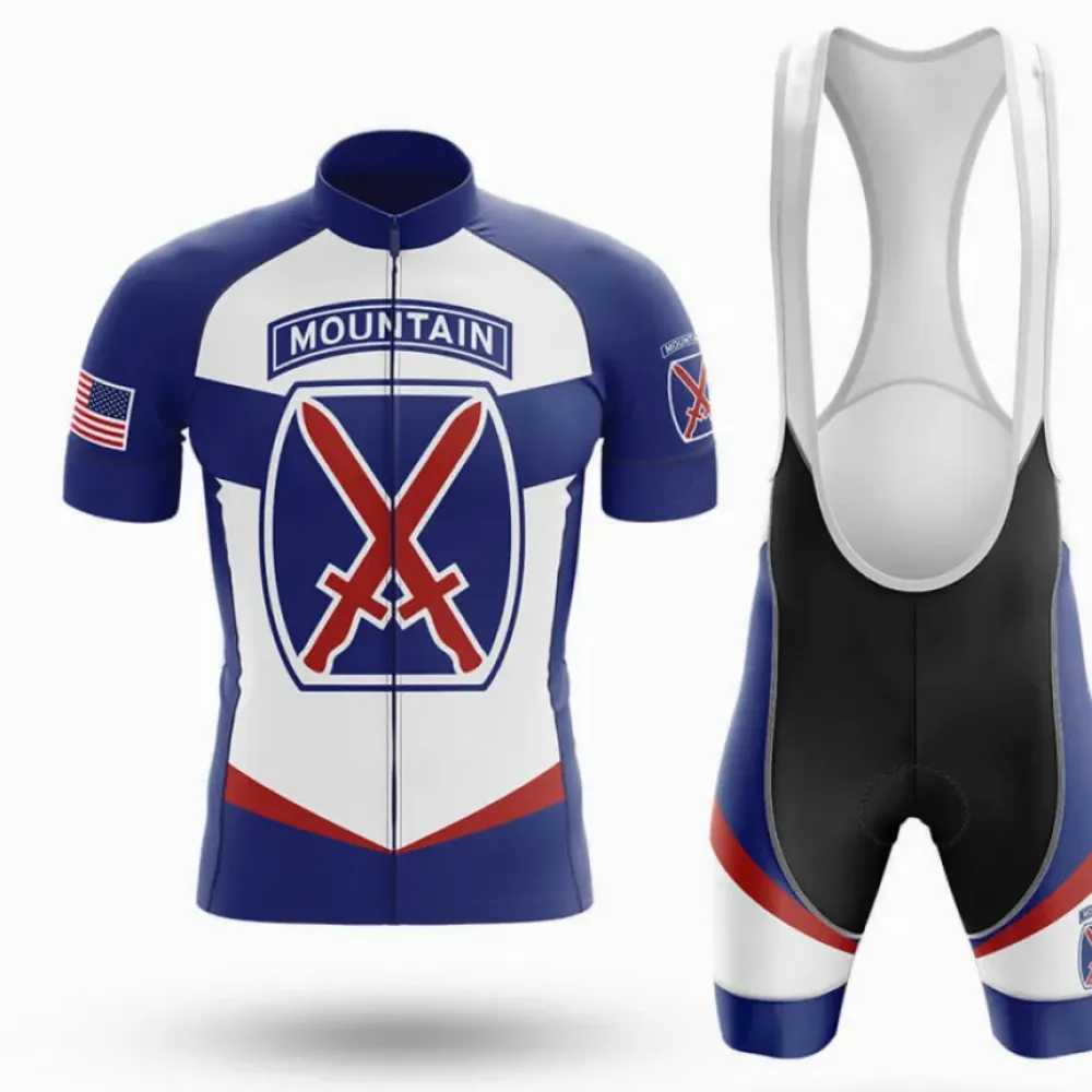 Mountain Division Cycling Kit Blue/White/Red