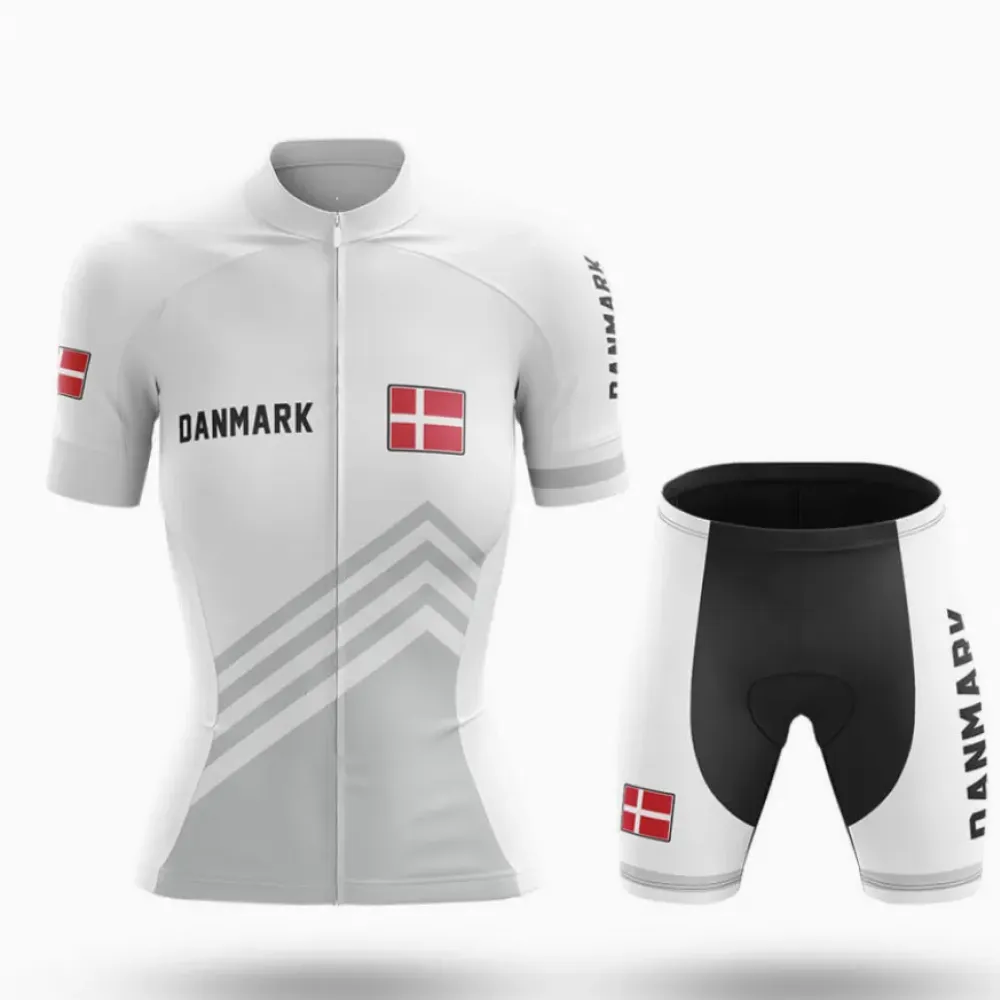 Danmark S5 Cycling Kit White/Black/Grey
