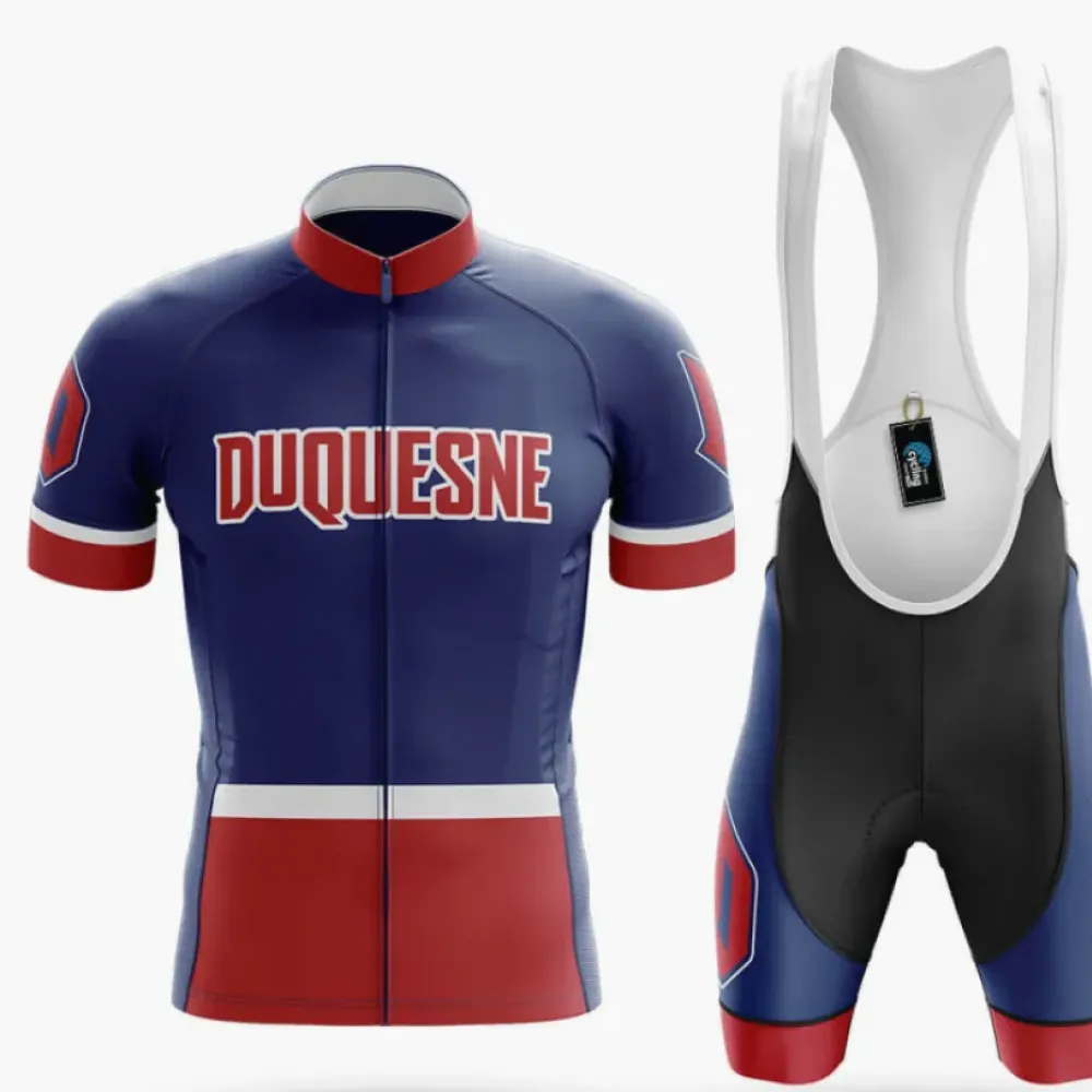 Duquesne Dukes Cycling Kit Full Set Navy/Red/White