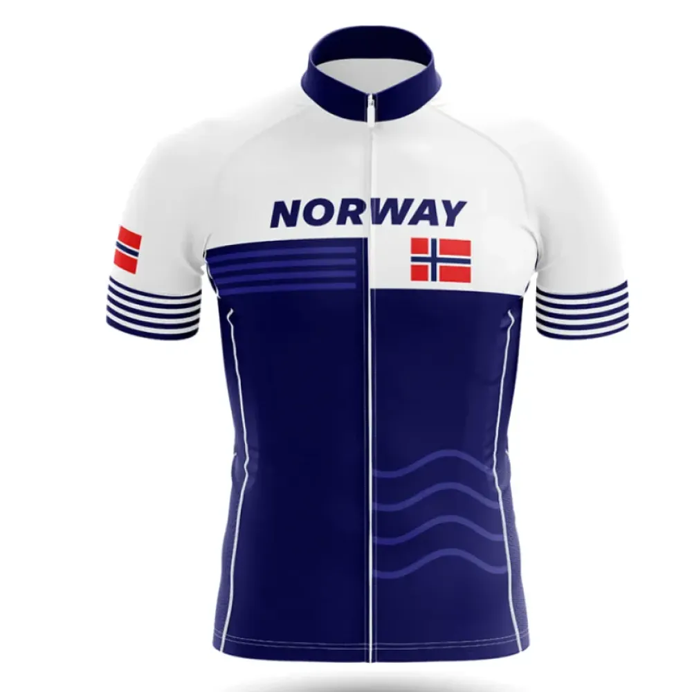 Norway V19 Cycling Jersey Navy/White/Red