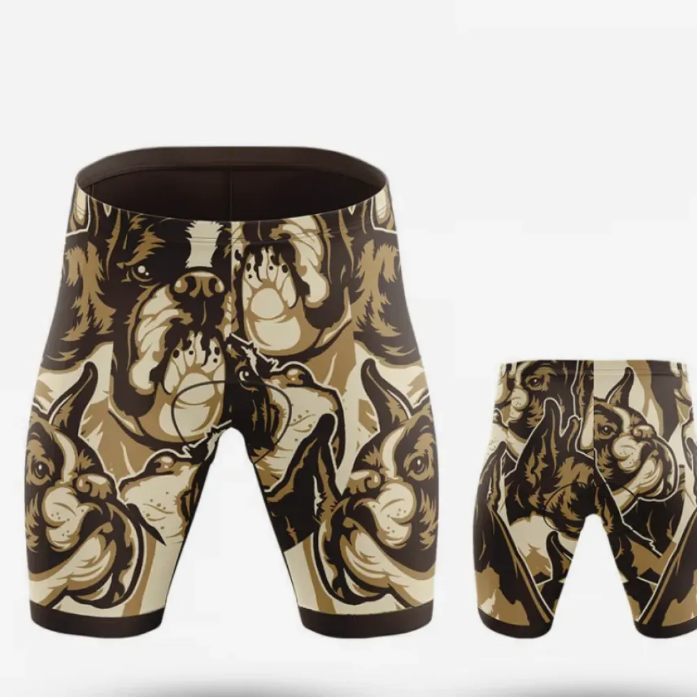 Bike Shorts Boxer Brown/Gold/Beige