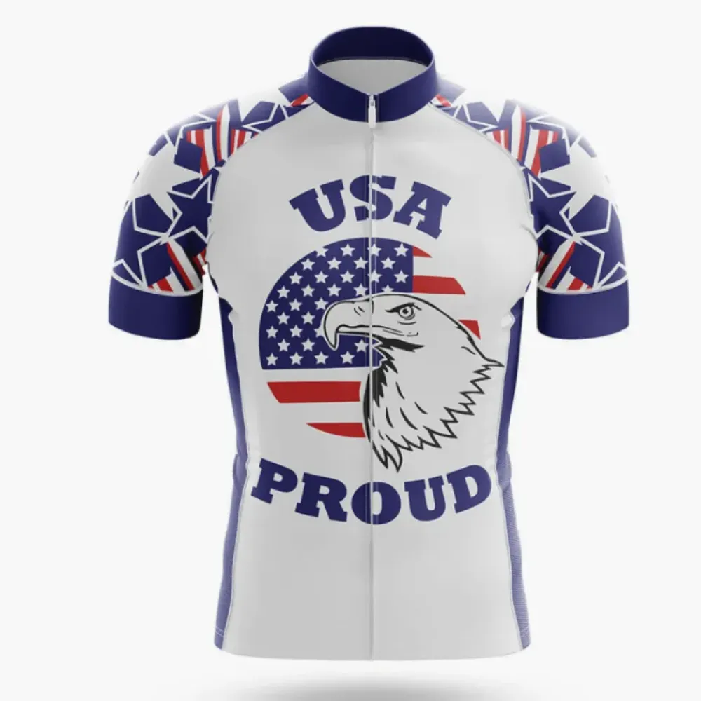 USA Proud Cycling Jersey American Pride White/Blue/Red