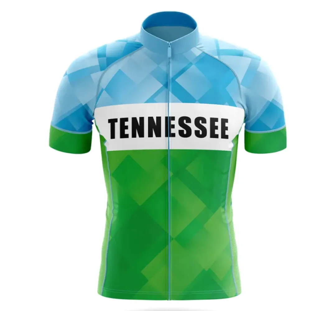 Tennessee S3 Cycling Jersey Green/Blue/Light Blue