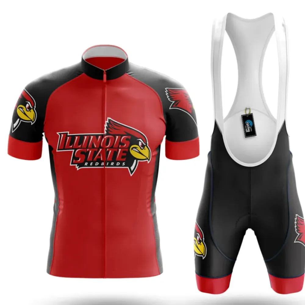 Illinois State Cycling Kit Full Set Red/Black/White