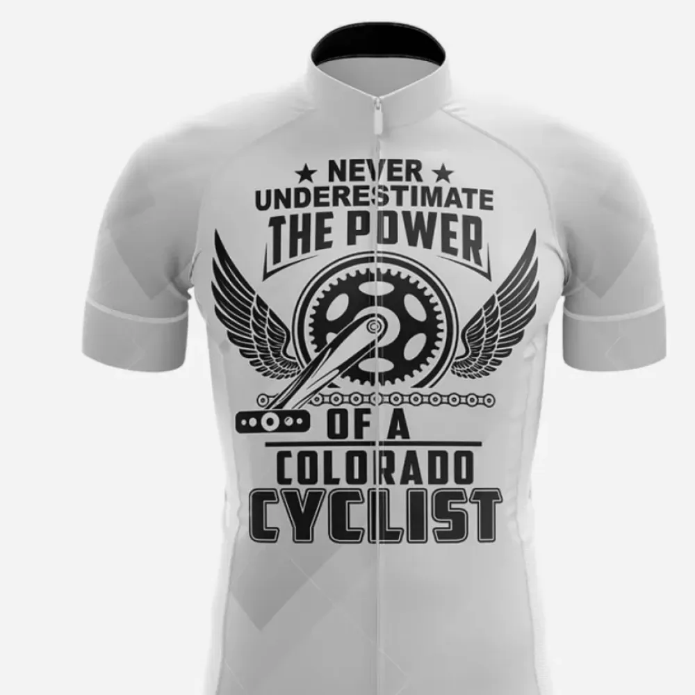 Colorado V8 Cycling Jersey Powerful White/Black/Grey