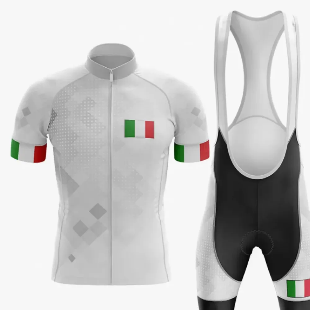 Italy Cycling Kit Italian Flag White/Green/Red