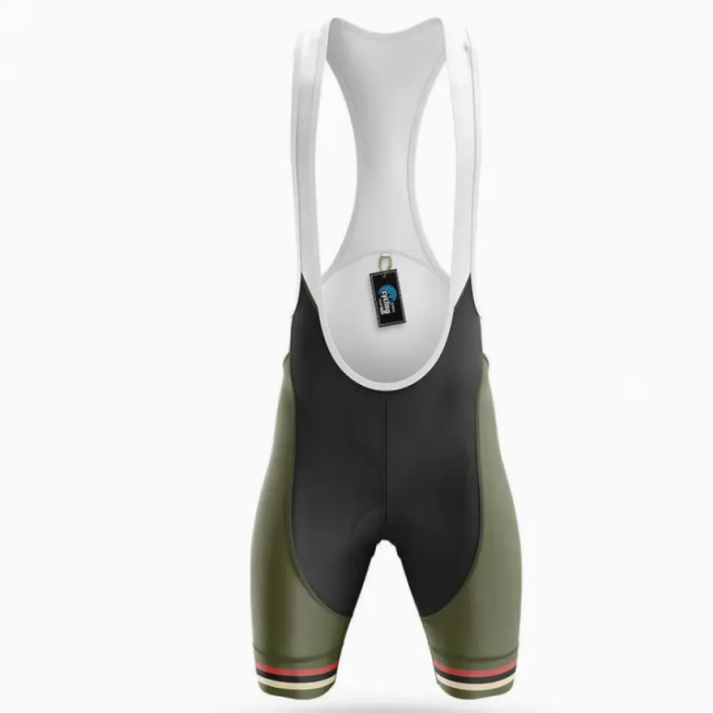 Legnano Cycling Bibs Comfortable Olive/White/Black