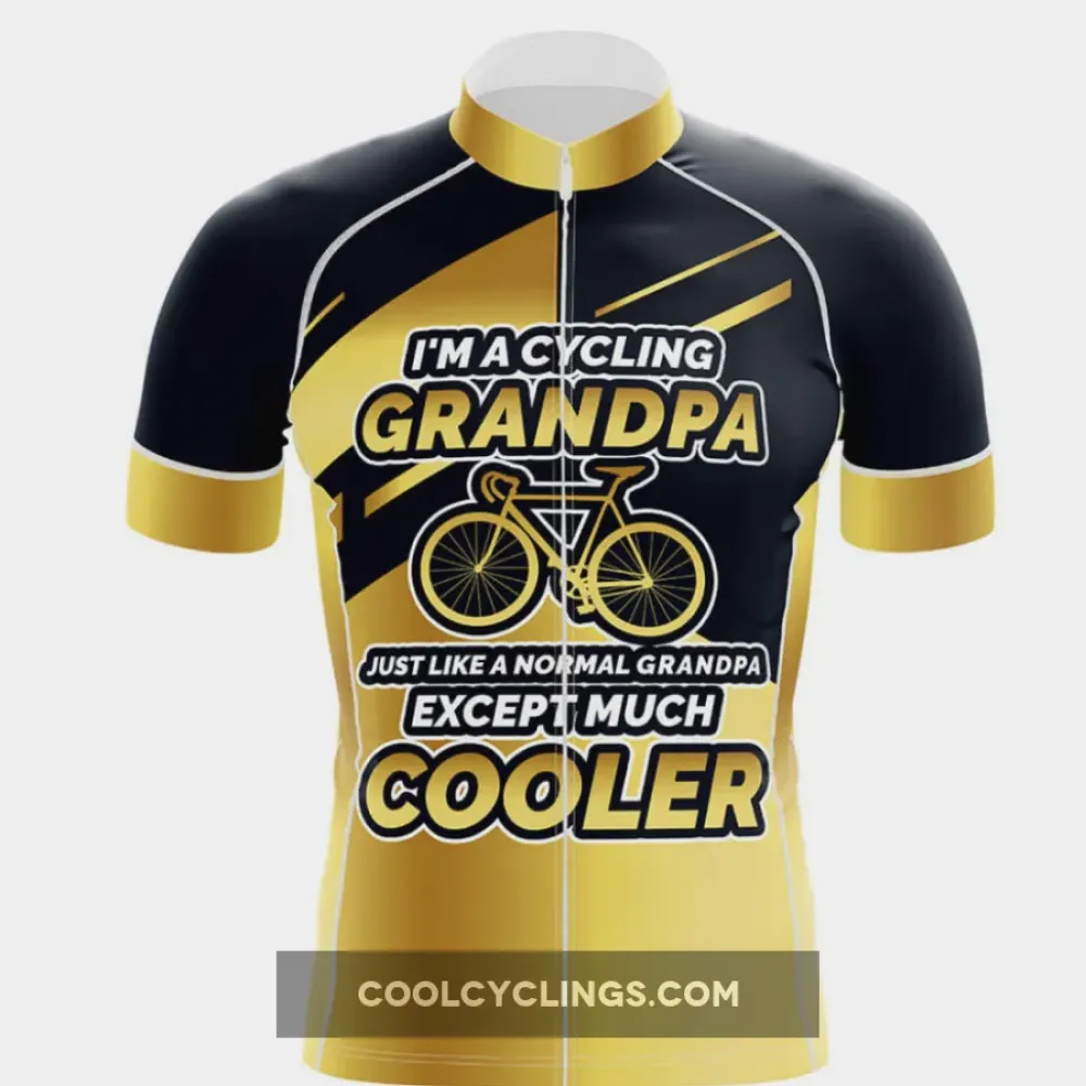 Cycling Jersey Ver.3 Cool Grandpa Gold/Black/Yellow