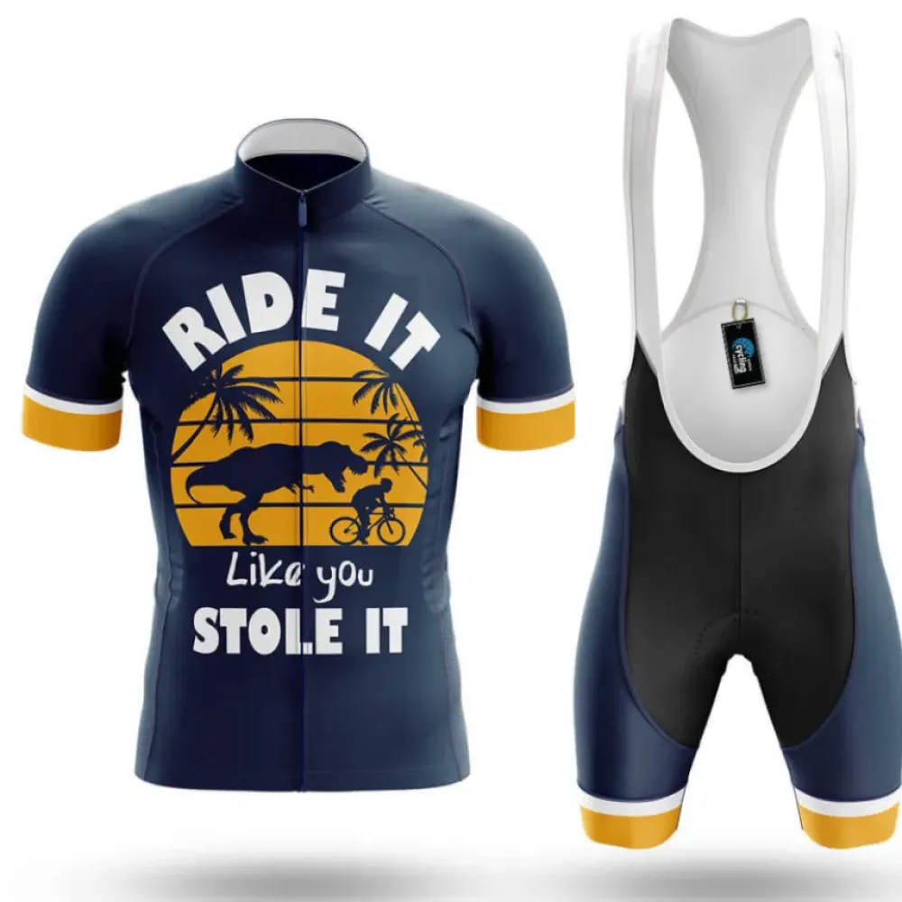 Cycling Kit Ride It Like You Stole It Navy/Yellow/White