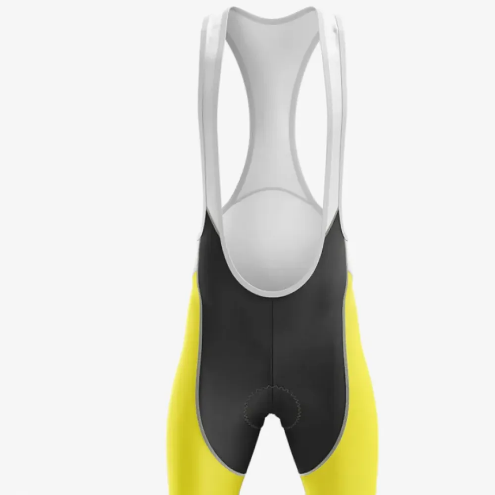 Belgium Men's Cycling Bibs Yellow/Red/Black