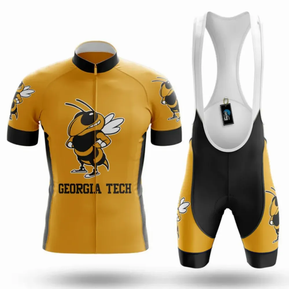 Georgia Tech Yellow Jackets Cycling Kit Full Set Gold/Black/Yellow