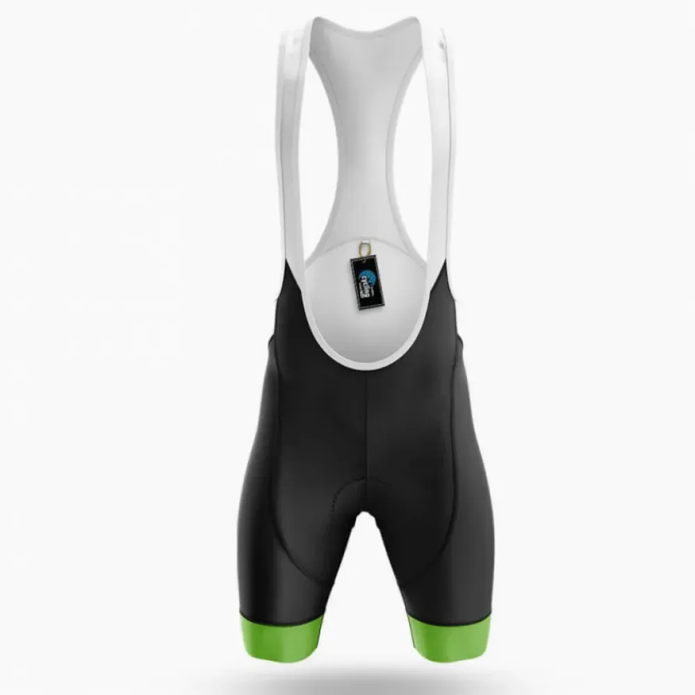 Awesome Sauce Cycling Bibs Breathable Black/Green/White