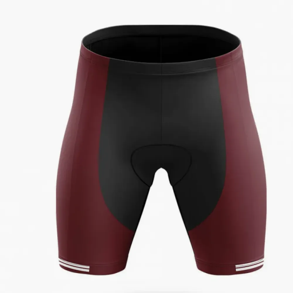Cycling Shorts Anatomical Heart Black/Burgundy/White
