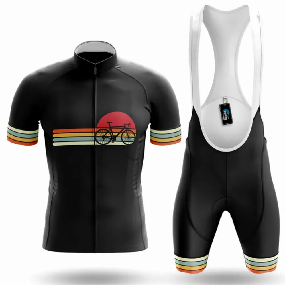 Cycling Kit Retro Bicycle Black/Orange/Grey