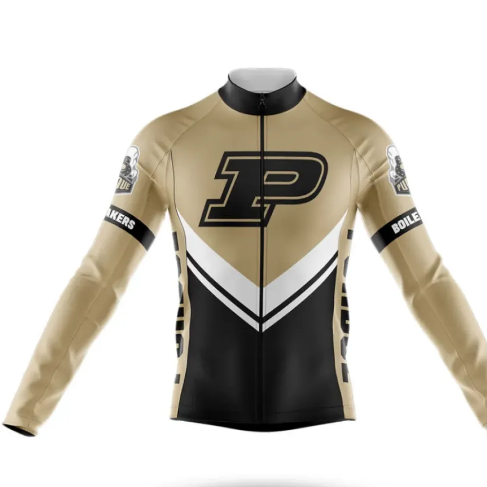 Boilermakers Long Sleeve Cycling Jersey Ver.3 Premium Gold/Black/White