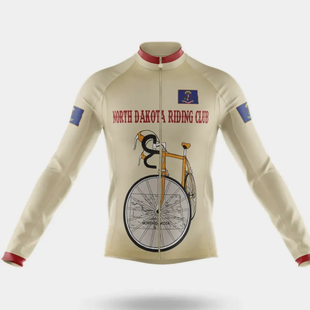 North Dakota Riding Club Long Sleeve Cream/Red/Gold