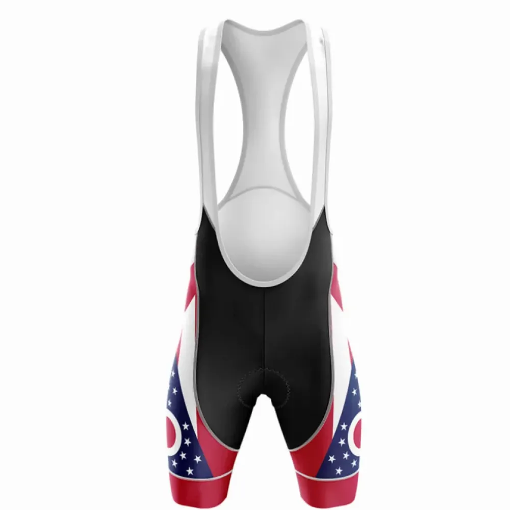 Ohio V4 Cycling Bibs Stars & Stripes Red/Blue/White