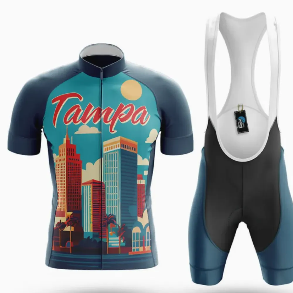 Cycling Kit Tampa FL Vintage Navy/Teal/White