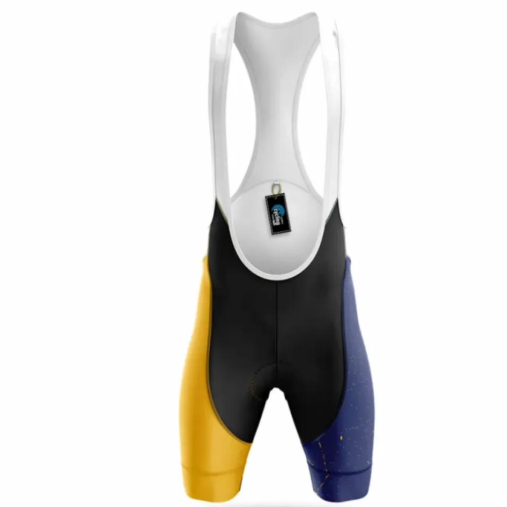 University of California Cycling Bibs Comfortable Navy/Yellow/White