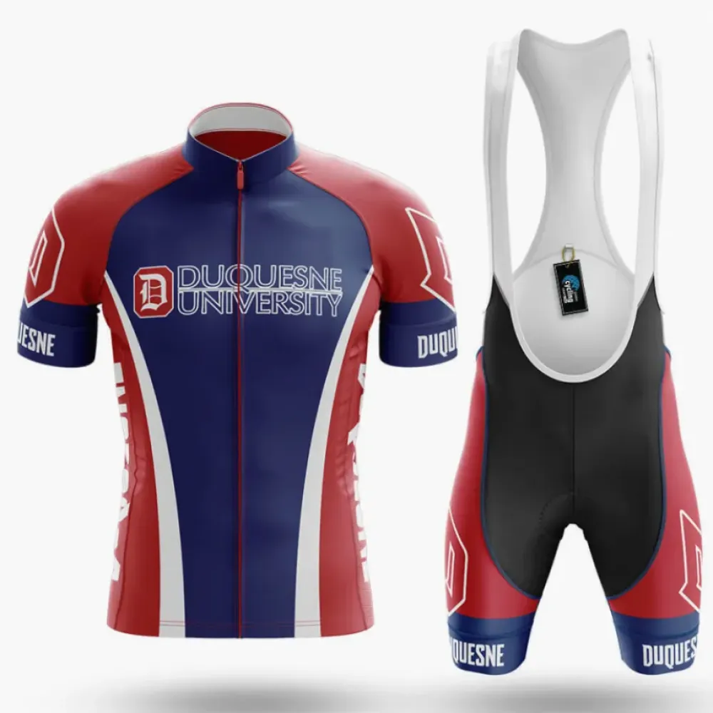 Duquesne University Cycling Kit Full Set Navy/Red/White