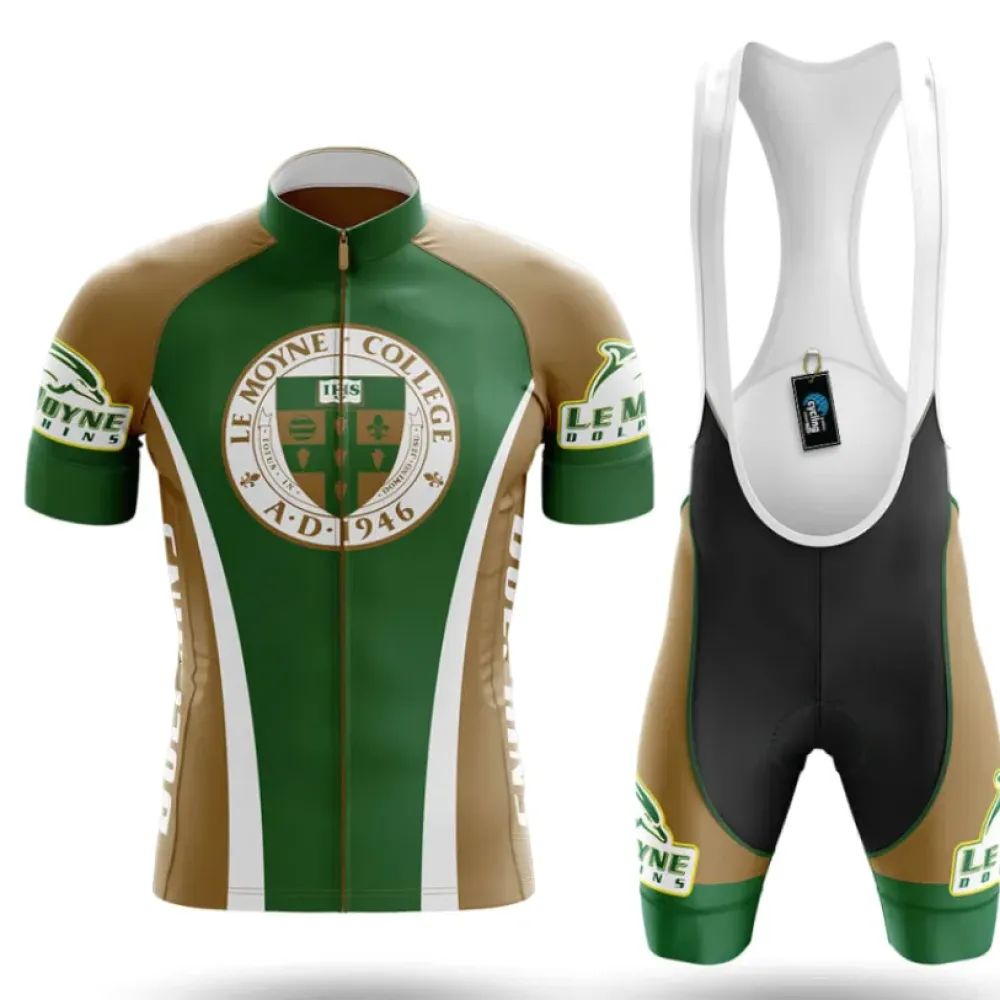 Le Moyne College Cycling Kit Full Set Green/Brown/White