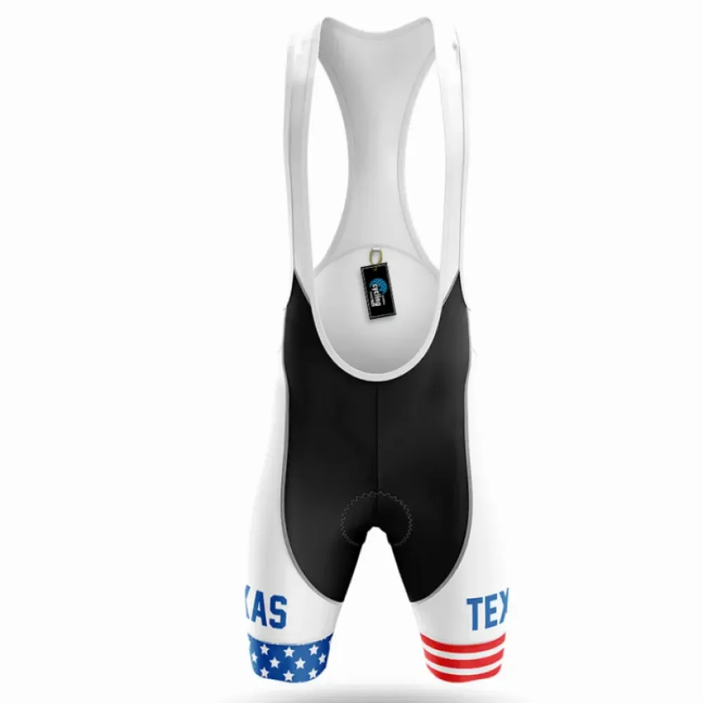 Texas Velo Cycling Bibs American Flag White/Red/Blue