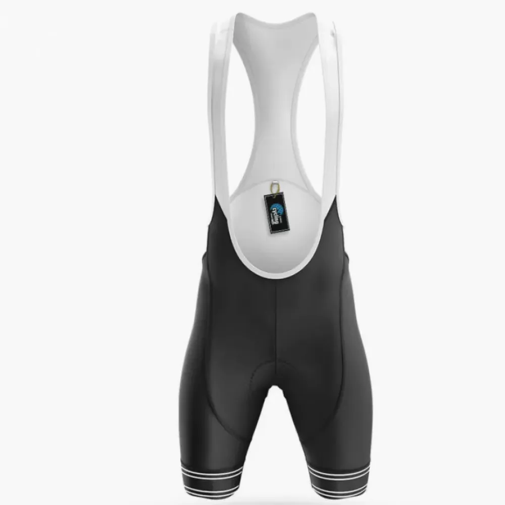 Cycling Bibs Comfortable White/Black/Grey