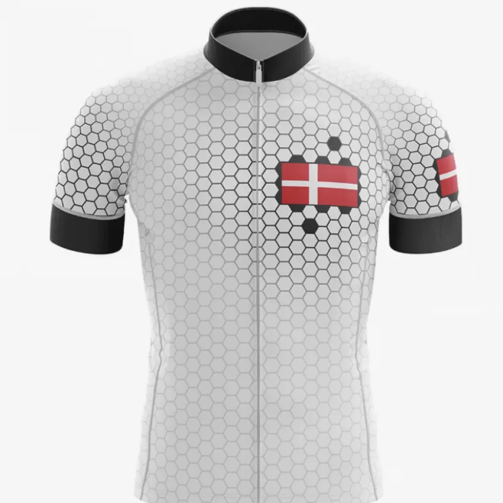 Denmark V5 Hexagonal Pattern White/Red/Black