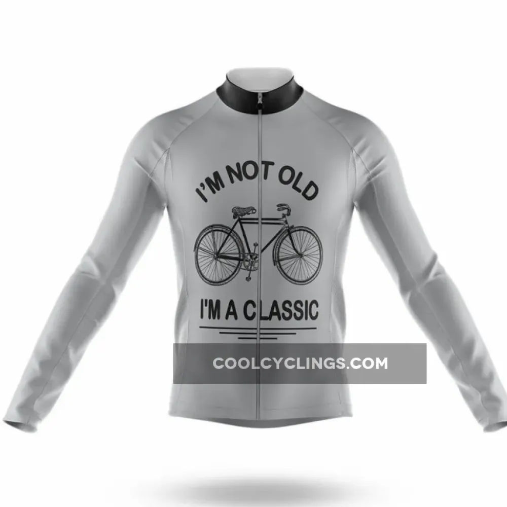 Classic Cycling Jersey I'm Not Old Gray/White/Black