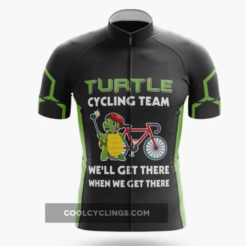 Turtle Cycling Team V7 Funny Design Black/Green/Red