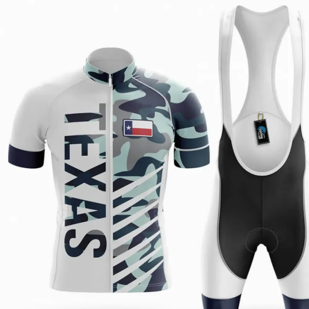 Texas S31 Cycling Kit Full Set Camouflage White/Black/Grey
