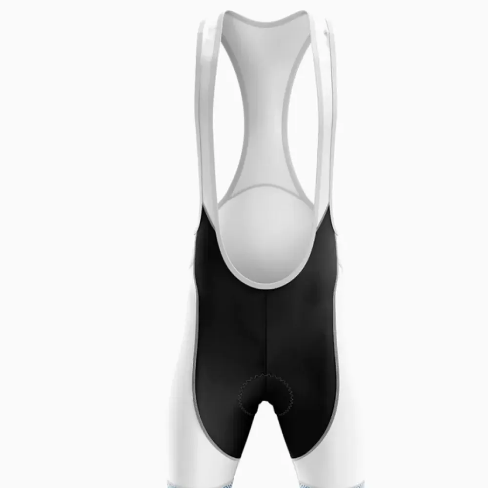 Swiss Men's Cycling Bibs White/Black/Grey