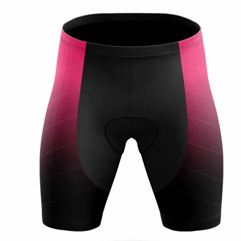 Cycling Shorts Breathable Black/Pink/Gradient