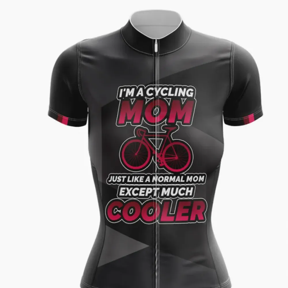 Cycling Mom Jersey Cooler Black/Pink/Red