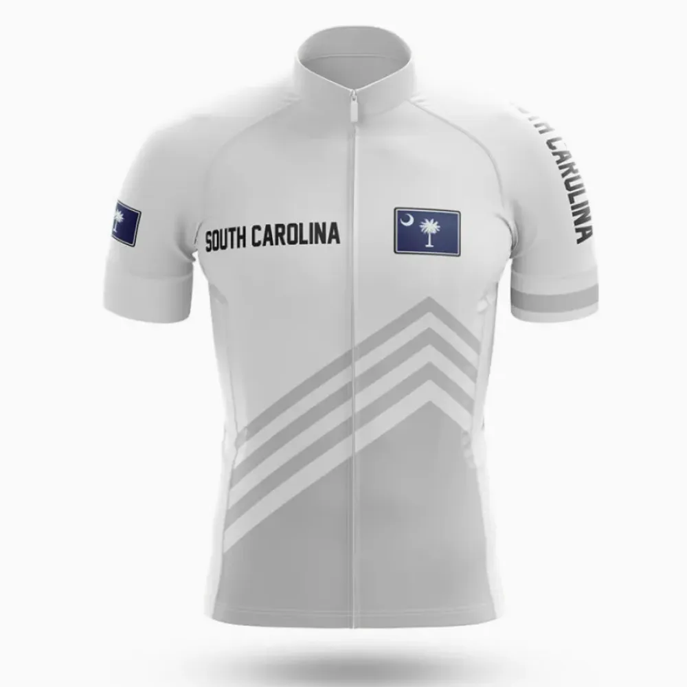 South Carolina S4 Cycling Jersey White/Grey/Black
