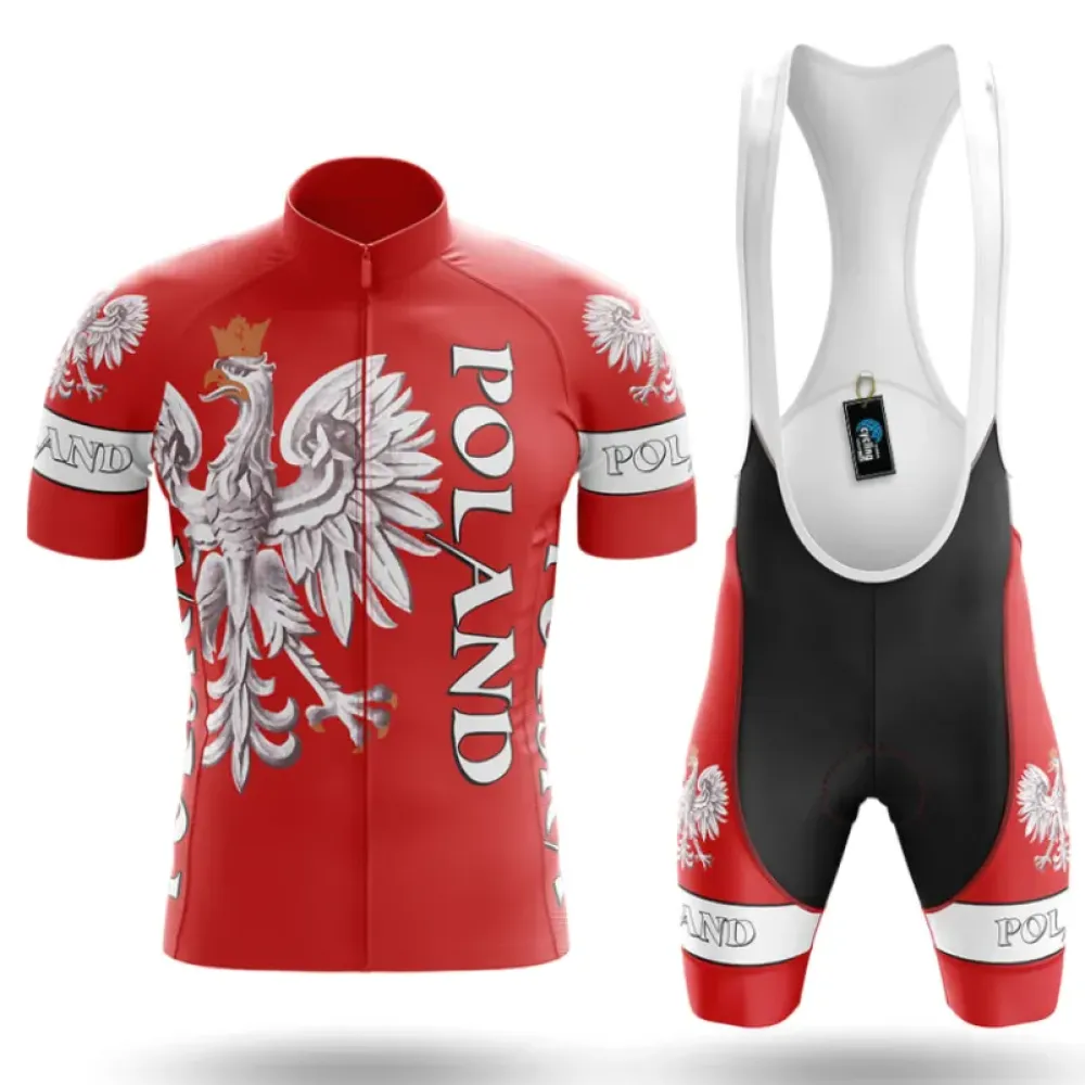 Poland Team Cycling Kit Eagle Red/Black/White