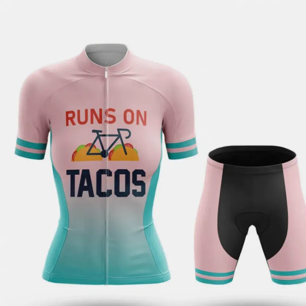 Taco Rider Runs On Tacos Pink/Teal/Black