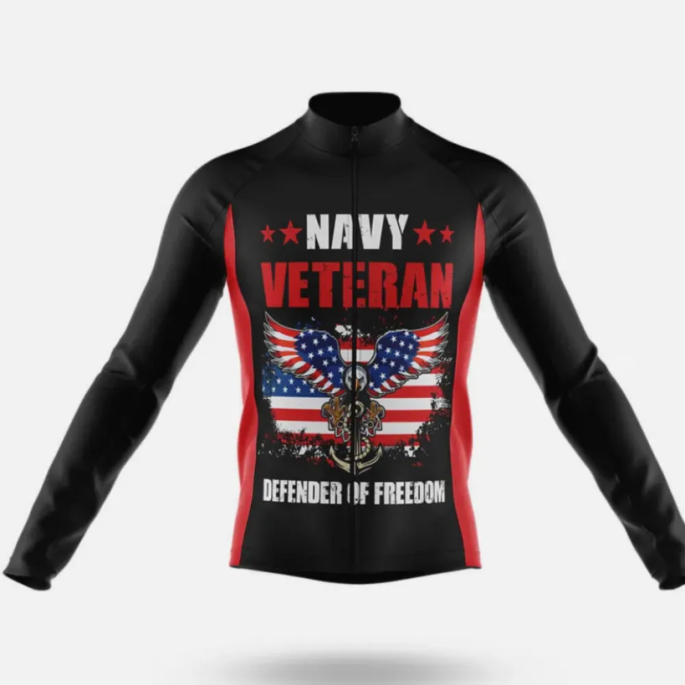 Navy Veteran Defender of Freedom Black/Red/White